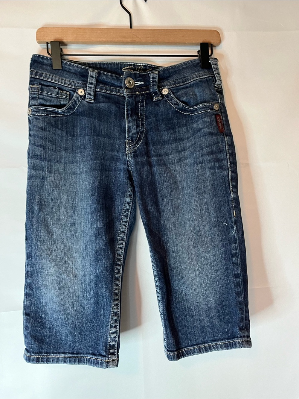 Silver Jeans Blue Denim Bermuda Shorts